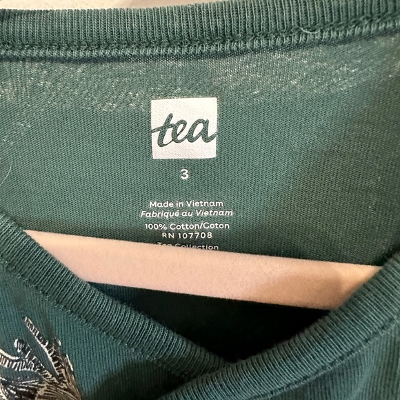 Tea Collection Reindeer Green Dress - Picture 2 of 3